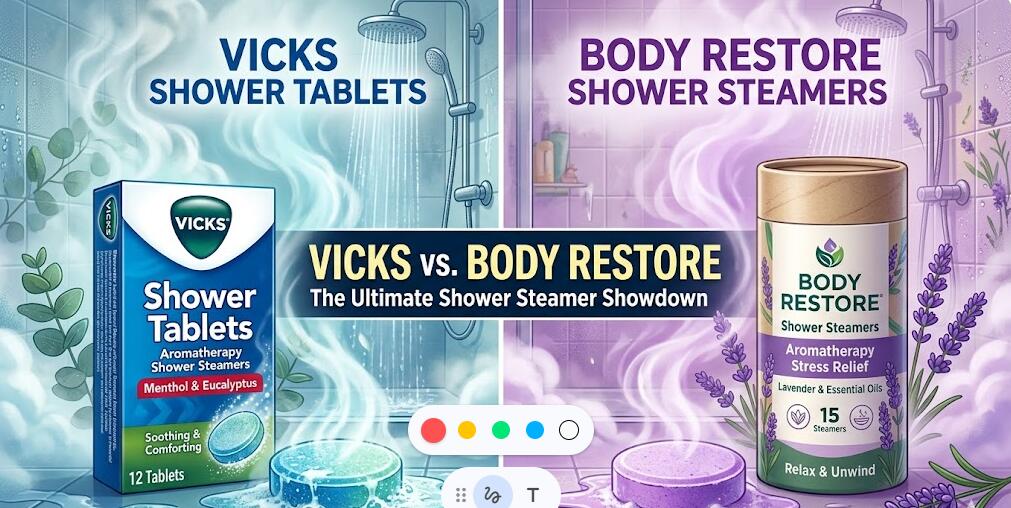 Vicks Shower Steamers Vs Body Restore Shower Steamers: Which Shower Tablets Are Better For Congestion, Stress Relief, And Everyday Use?