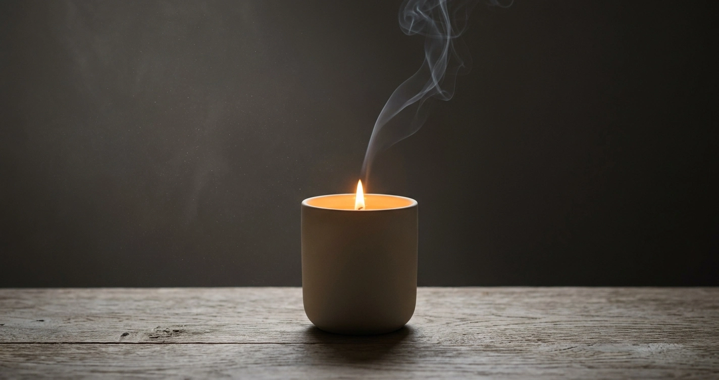 Scented candles are burning Scented candles are burning
