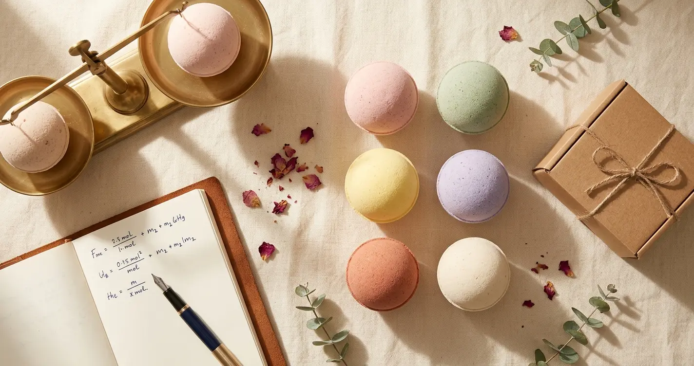 Complimentary bath bomb included.