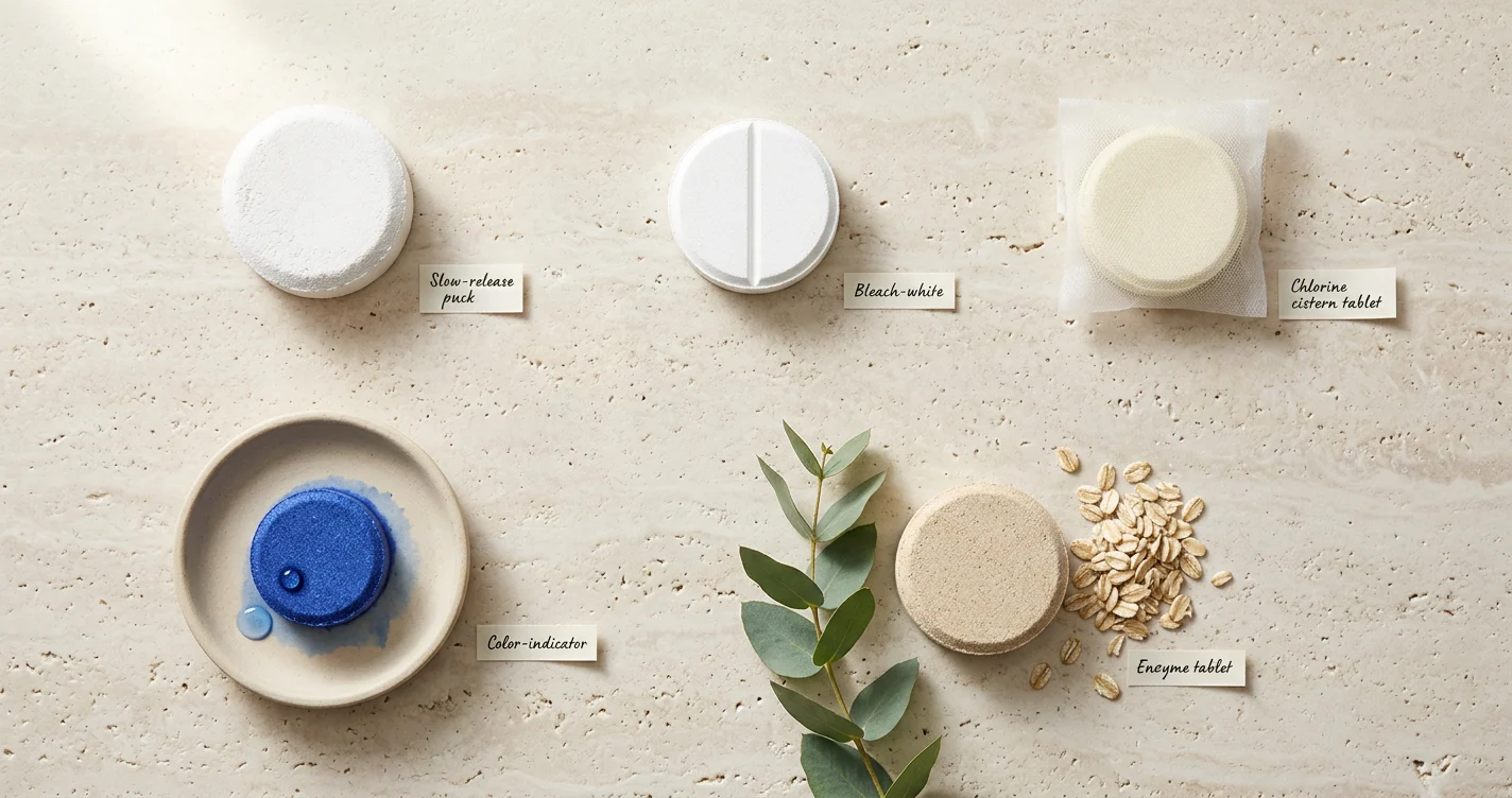Different cleaning tablets