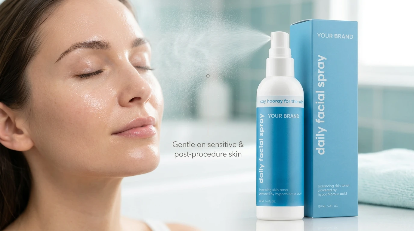 Private Label Hypochlorous Acid Moisturizing Spray