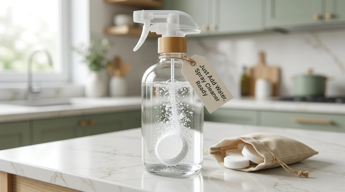 Simply add a cleaning tablet and water to use. Simply add a cleaning tablet and water to use.