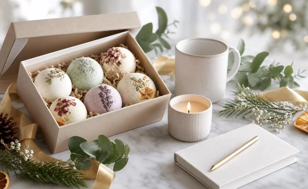 Order about Holiday bath gift set from a seller on Amazon