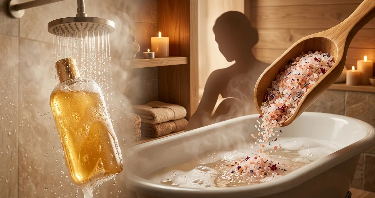 The Difference Between Shower Gel And Bath Salt
