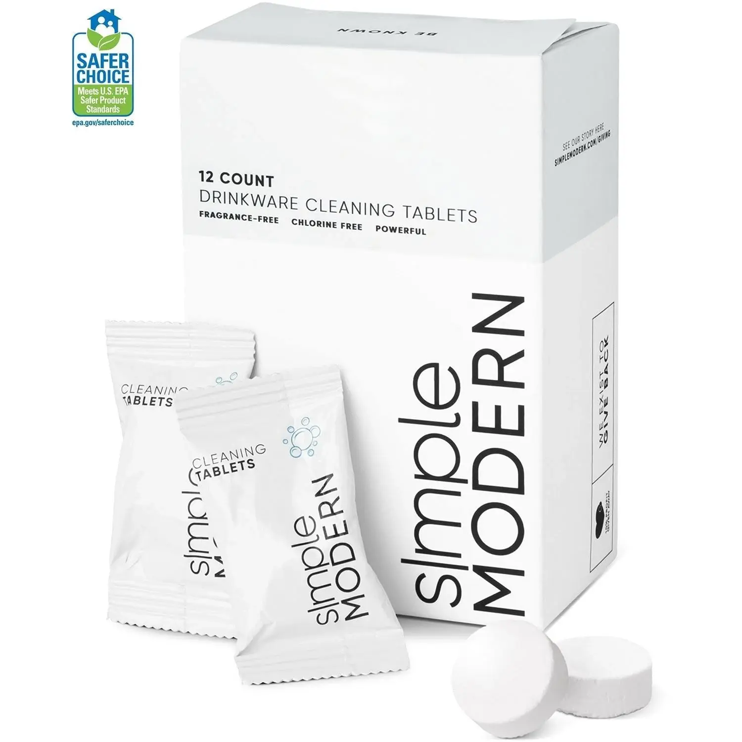 Individually Packaged Drinkware Cleaning Tablets
