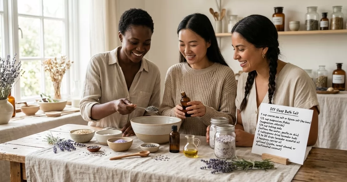 DIY Sleep Bath Salt Recipe With Lavender & Magnesium