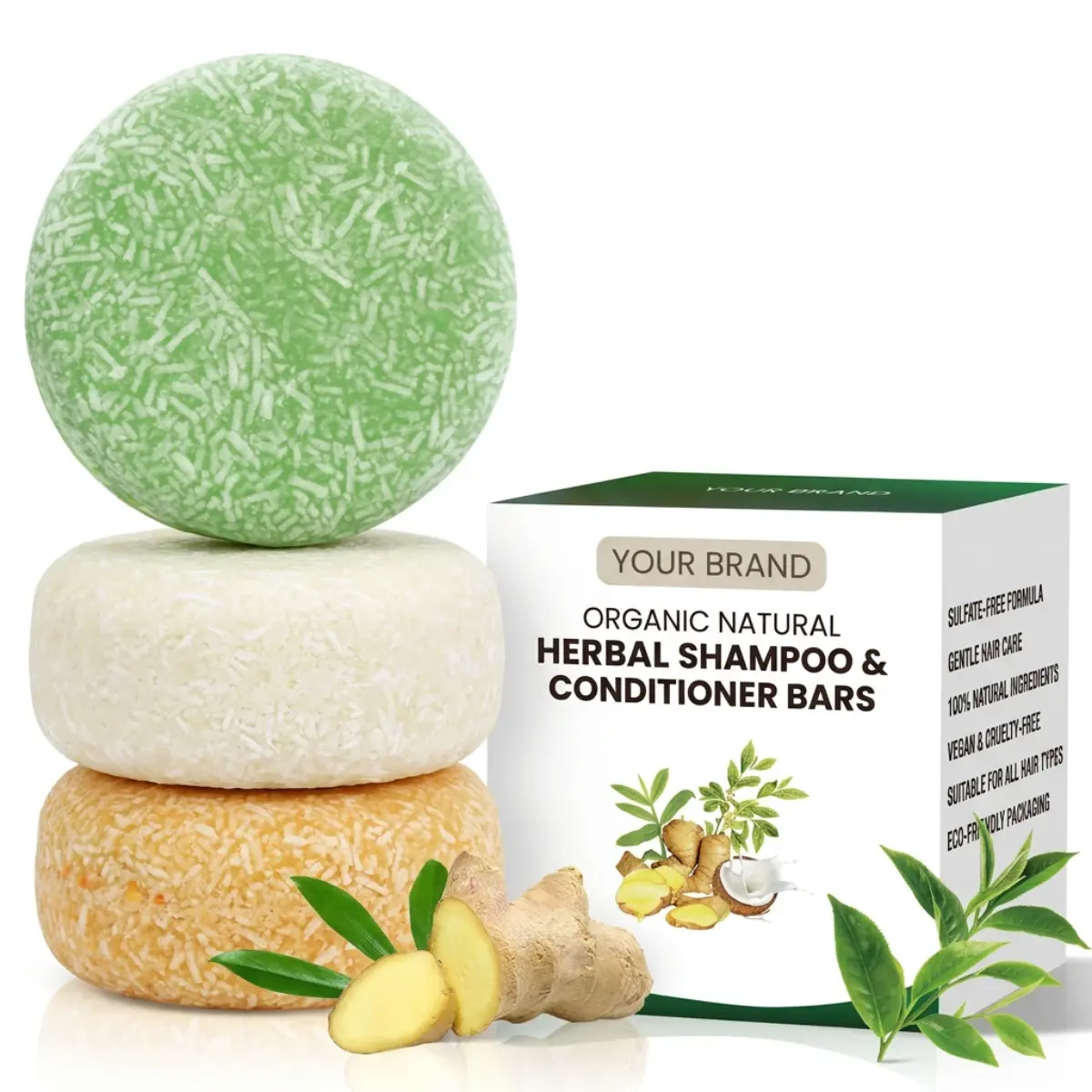 Organic Natural Herbal Shampoo Bar
