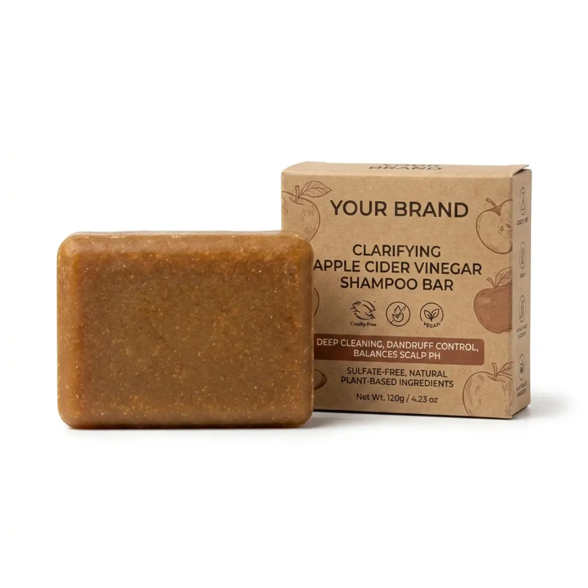 Clarifying Apple Cider Vinegar Shampoo Bar