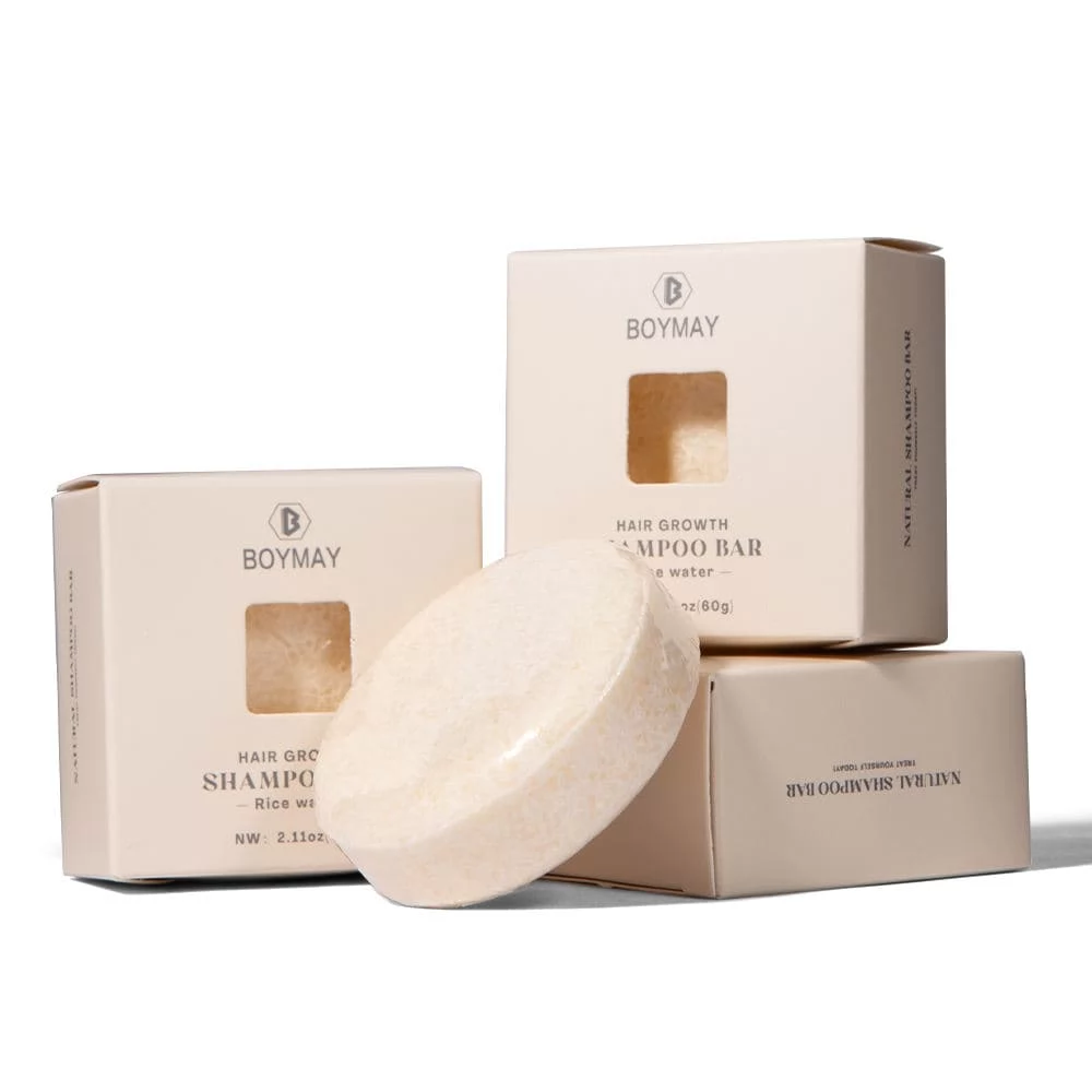 Private Label Natural Rice Water Protein Shampoo Bar