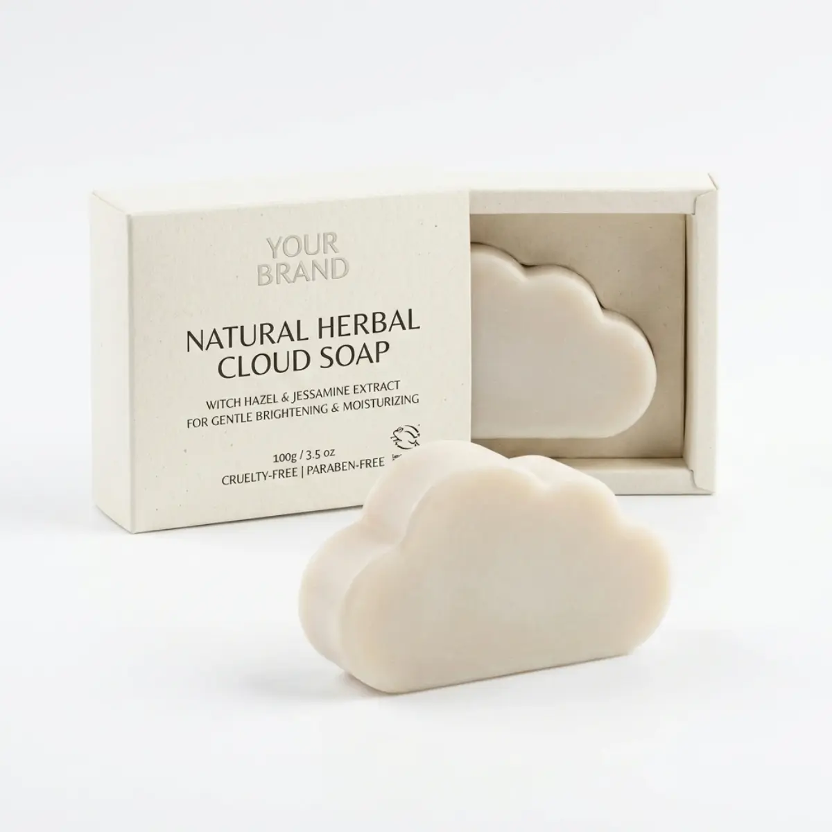 Oem Cloud-Shaped Natural Herbal Whitening Soap