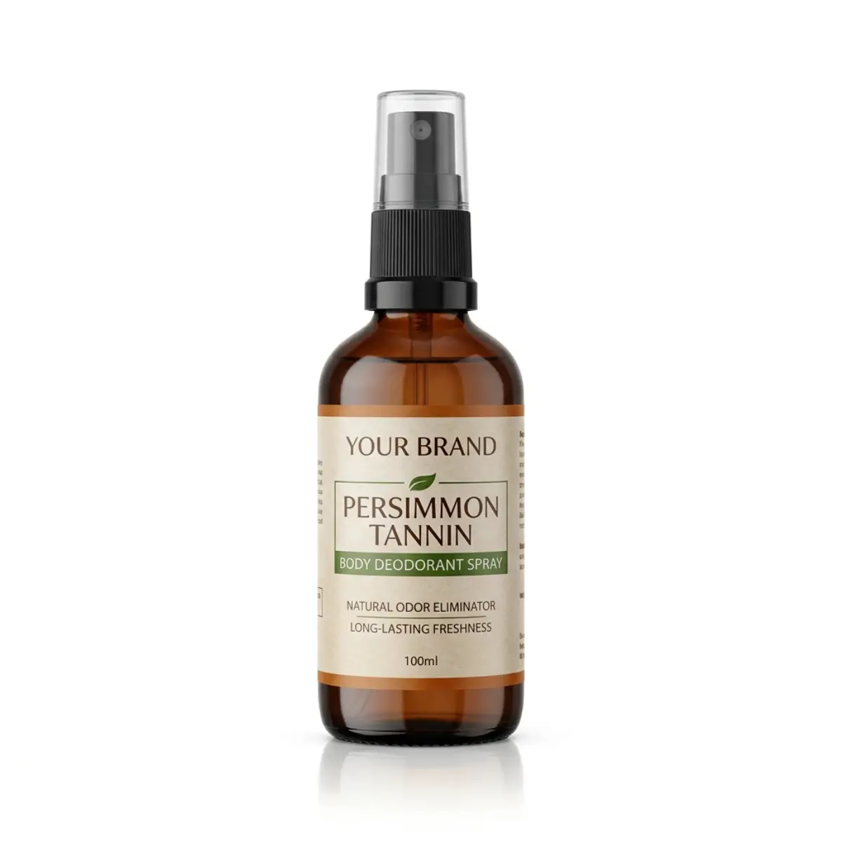 Private Label Persimmon Tannin Body Deodorant Spray