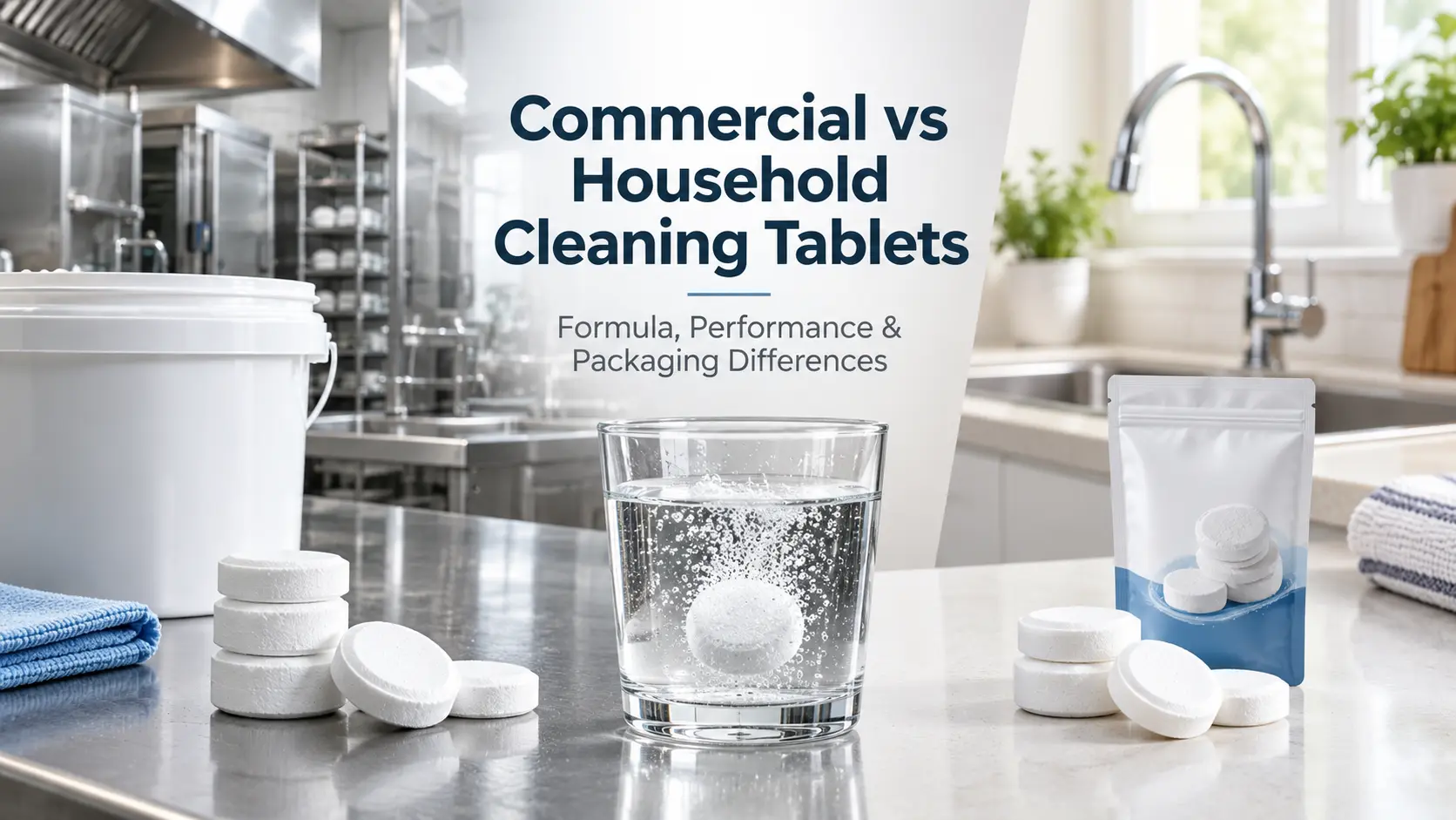 Commercial vs Household Cleaning Tablets: Formula Gap